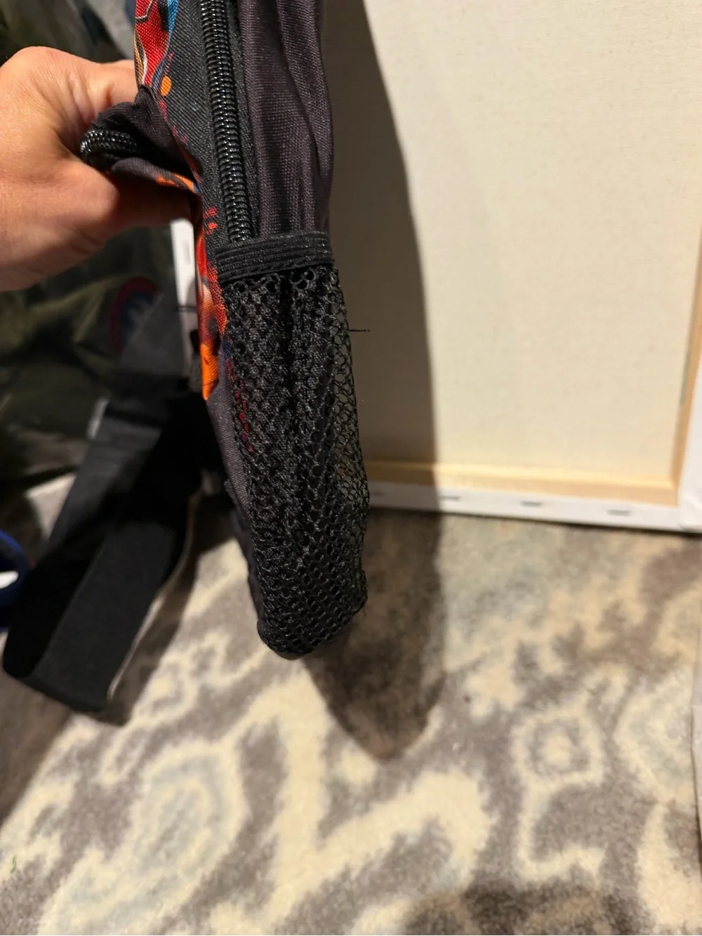 Source Unknown Black and Red Spiderman Kids Backpack with Blue Accents